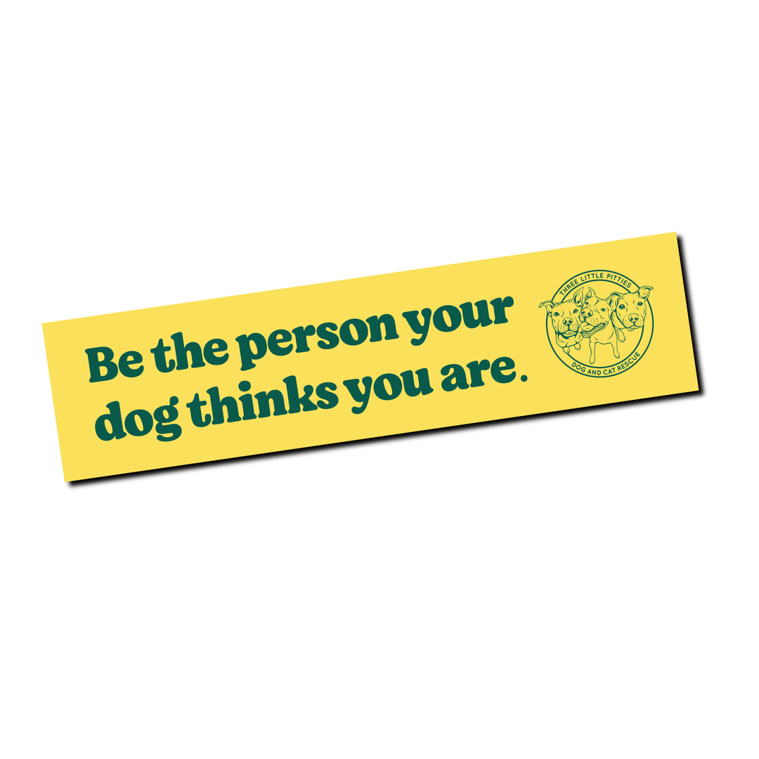 "Be the Person" 8x2" Sticker