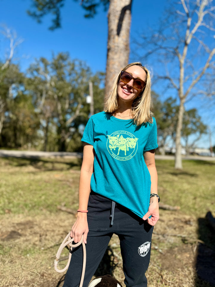 Logo Womens Tee Teal