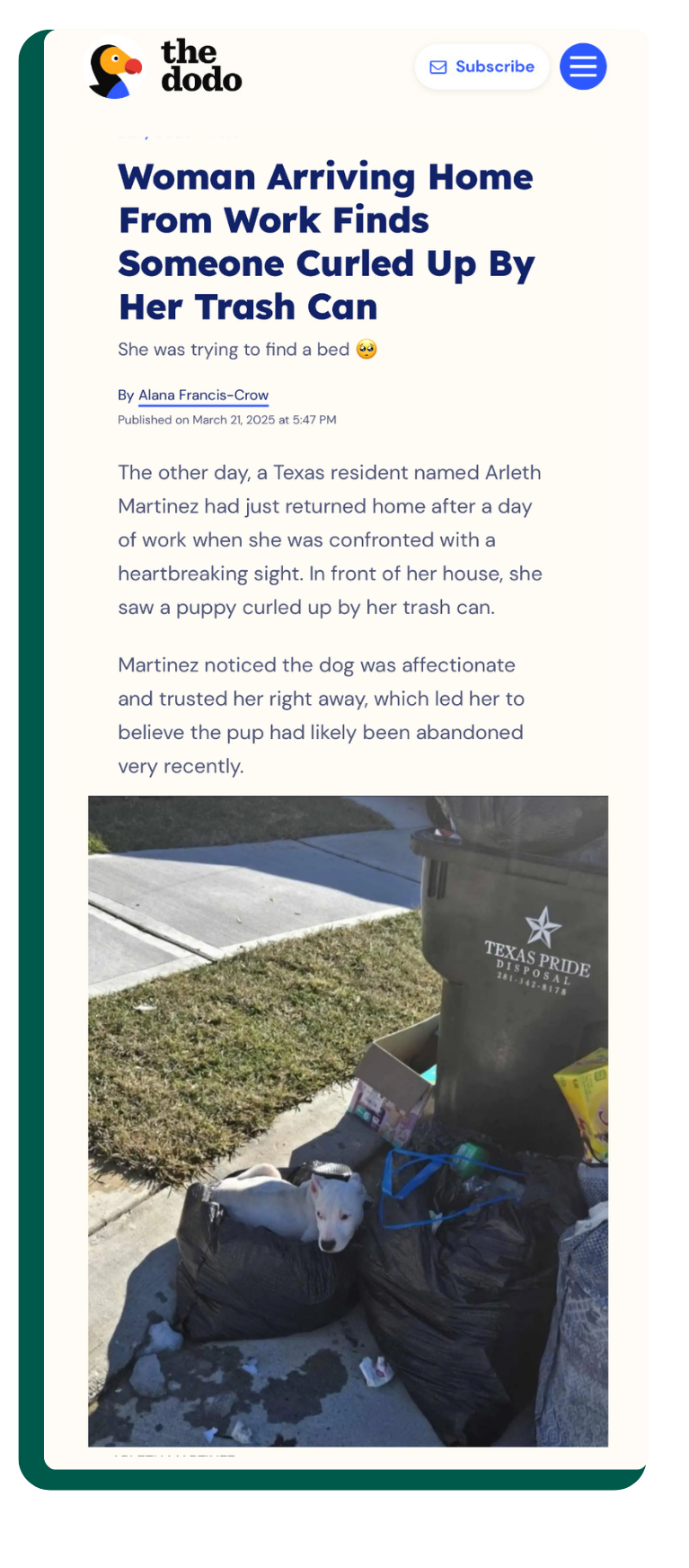 Article preview: The Dodo — Milly